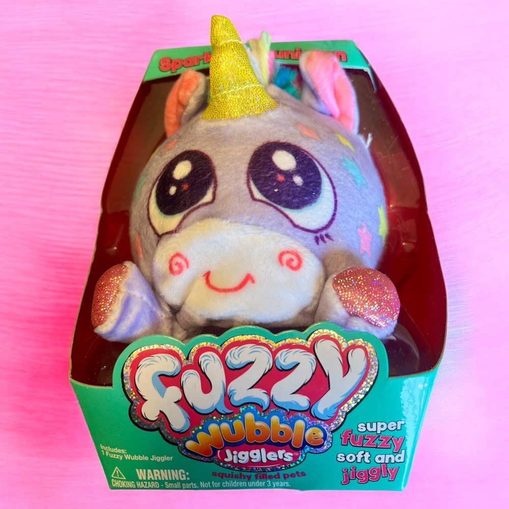 Fuzzy Wubble Jigglers Sparkle the Unicorn